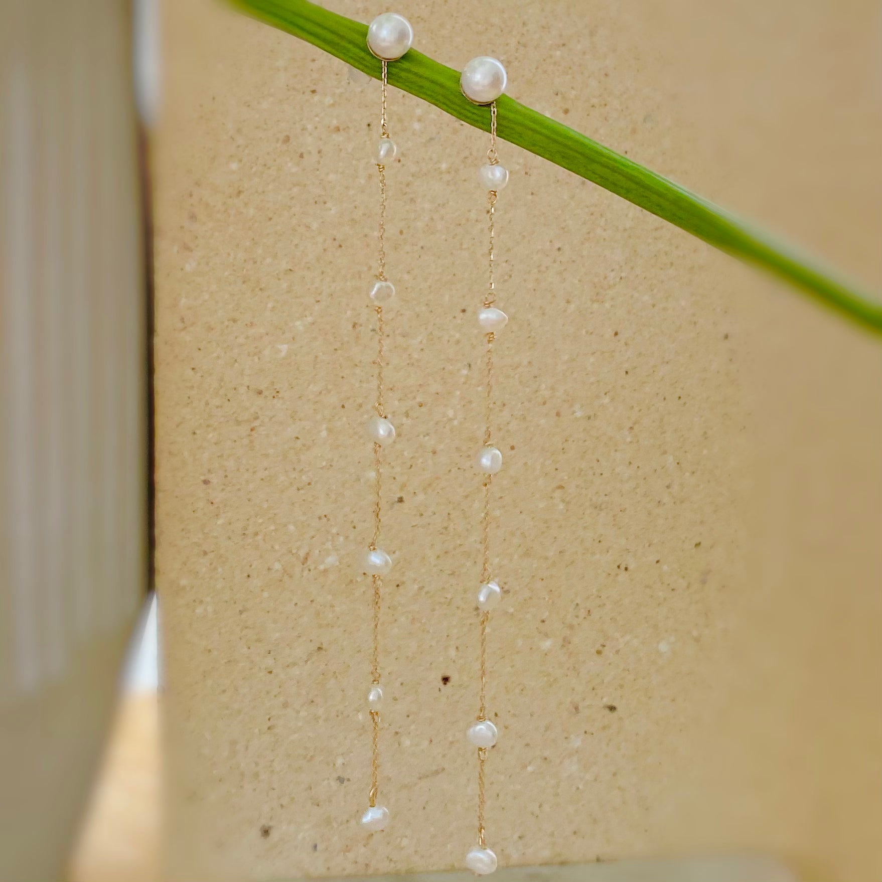 No.5 station  pearl long weddingピアス　イヤリング - hikari pearl.