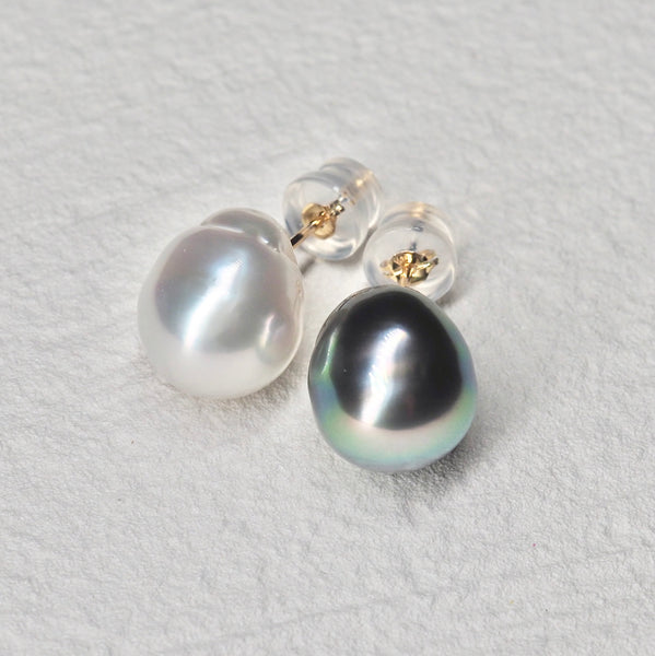 Tahiti pearl South Sea pearl  by color ピアス - hikari pearl.