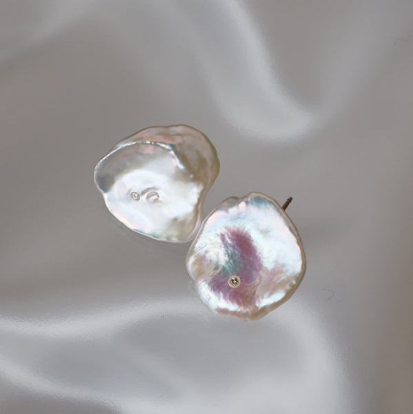 petal  pearl diamond ピアス - hikari pearl.