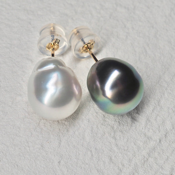 Tahiti pearl South Sea pearl  by color ピアス - hikari pearl.