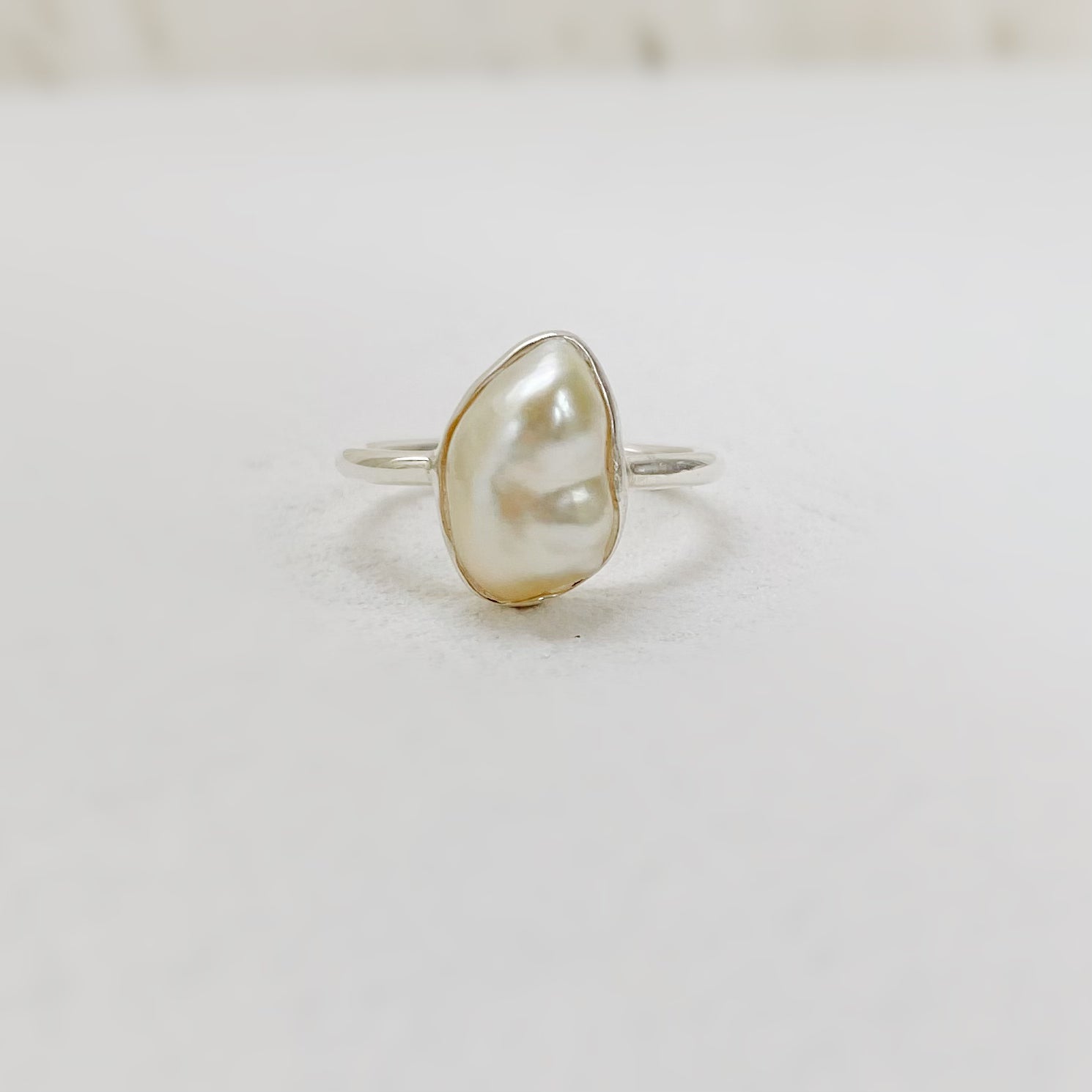 一点もの　south sea keshi pearl ring No.25 - hikari pearl.