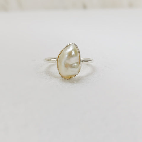一点もの　south sea keshi pearl ring No.25 - hikari pearl.