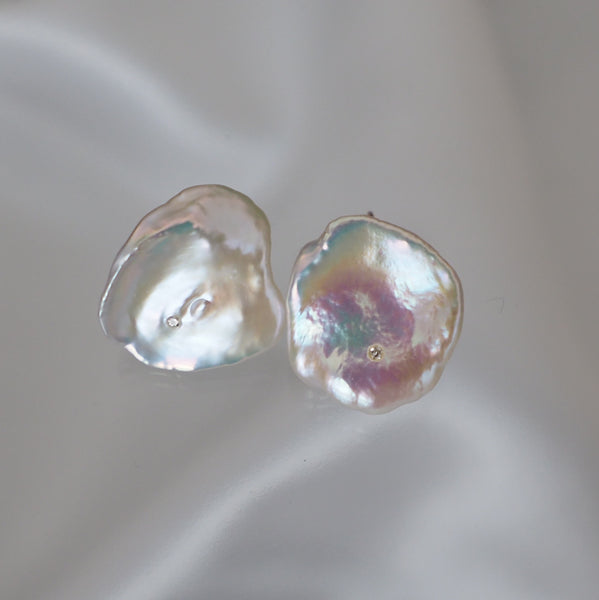 petal  pearl diamond ピアス - hikari pearl.