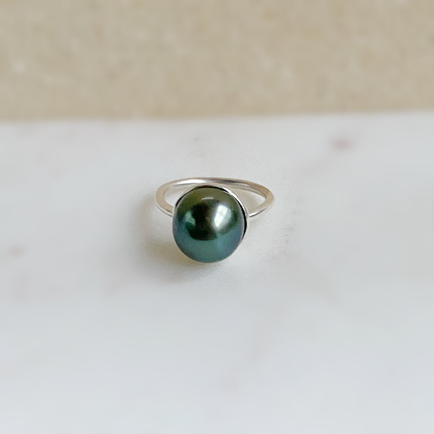 一点もの　tahiti  pearl ring No.22 - hikari pearl.