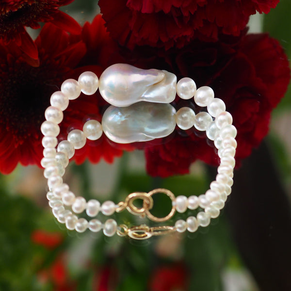 Gradation  pearl  bracelet ブレスレット - hikari pearl.