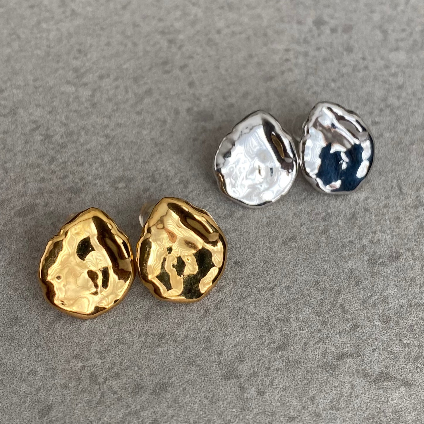 silver petal   pearl ピアス　イヤリング - hikari pearl.