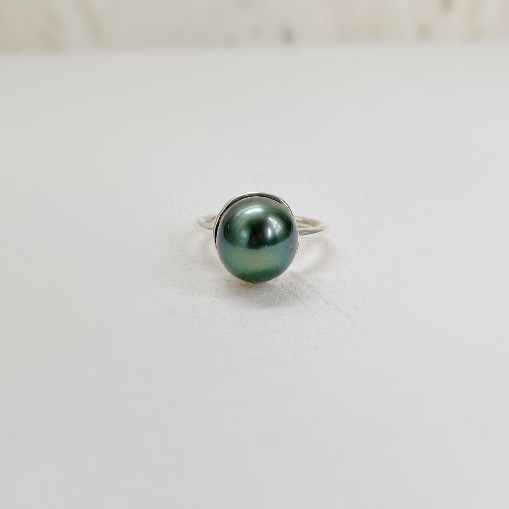 一点もの　tahiti  pearl ring No.22 - hikari pearl.