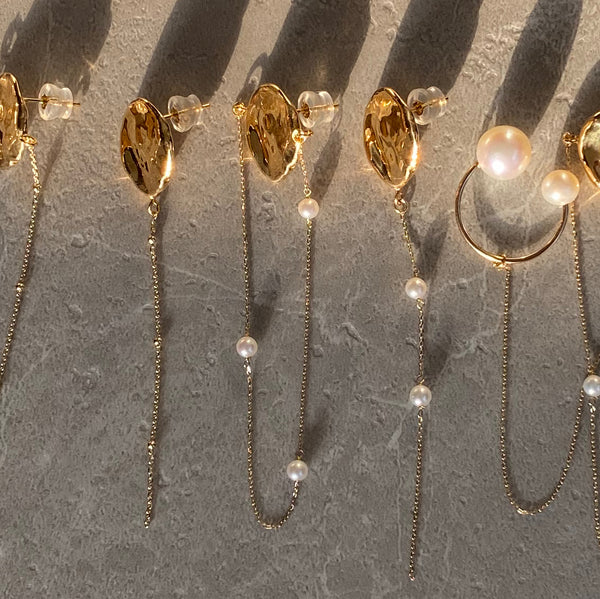 petal petit  station pearl  balançoire ピアス　イヤリング - hikari pearl.