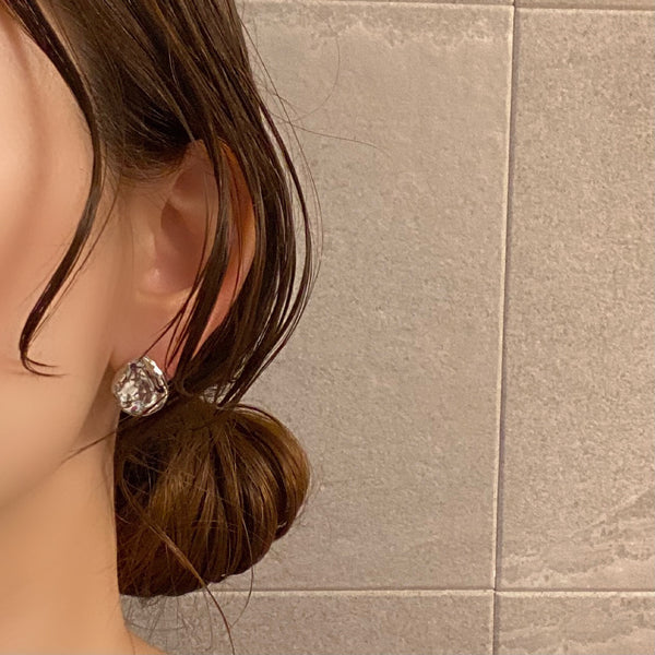 silver petal   pearl ピアス　イヤリング - hikari pearl.