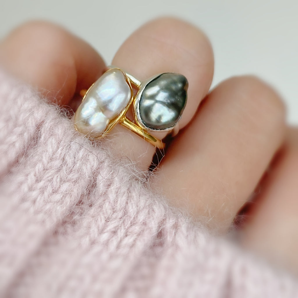 一点もの　south sea keshi pearl ring No.29 - hikari pearl.