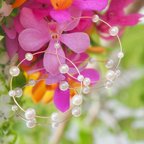 14kgf 50mm hoop station  pearl ピアス - hikari pearl.