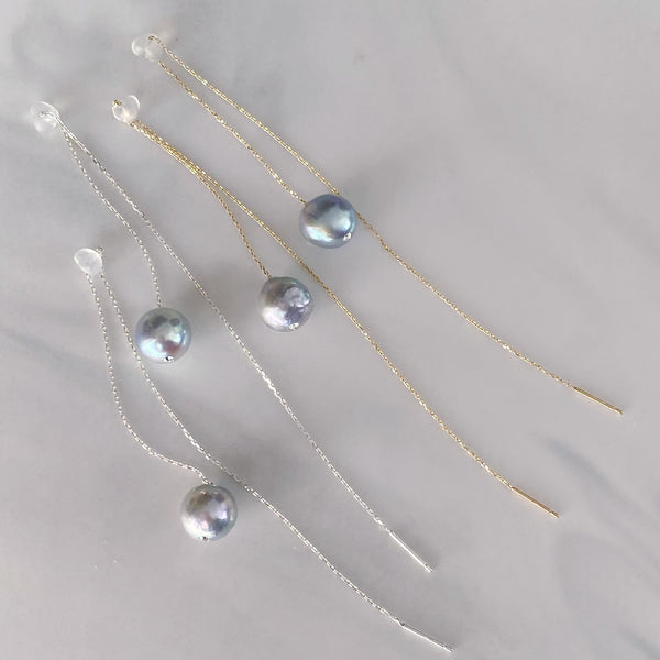 pearl long  chain weddingピアス　イヤリング