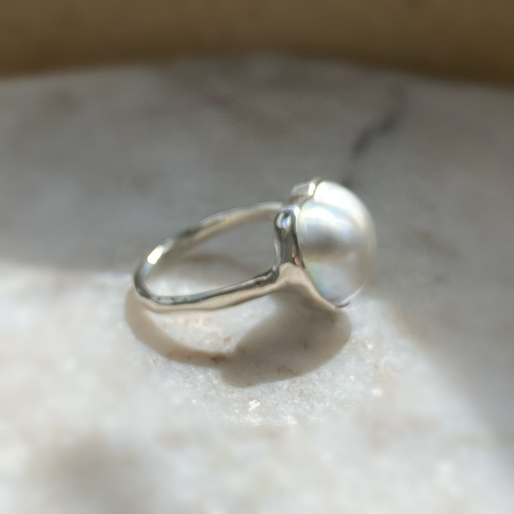 一点もの　coeur  pearl gray ring No.4 - hikari pearl.