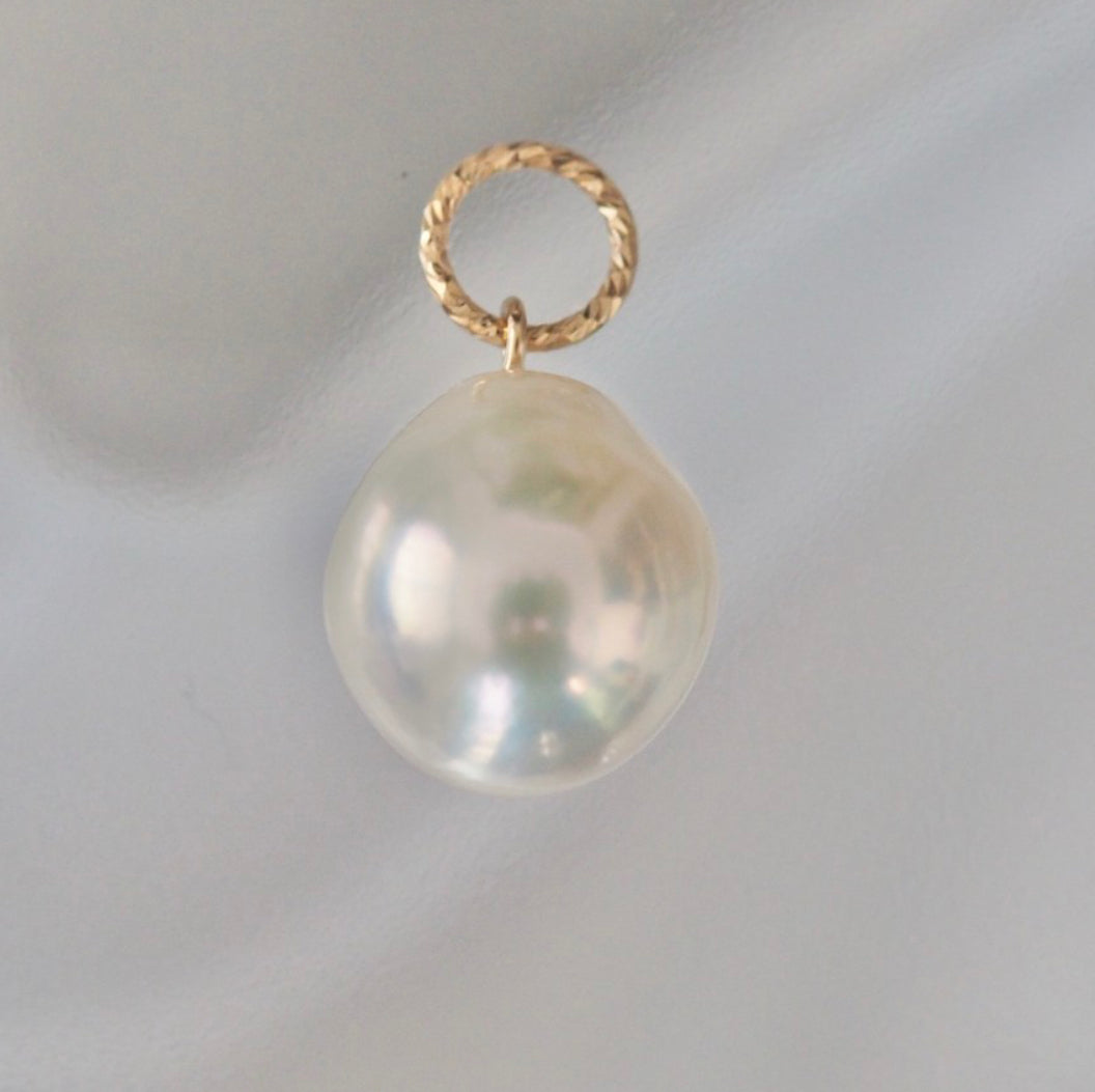 14kgf  teardrop fresh water  pearl ペンダントトップ　ネックレス - hikari pearl.
