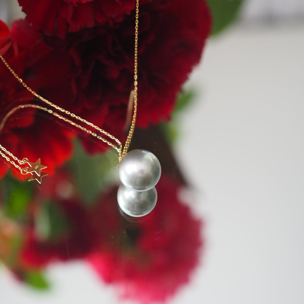 k18 Tahiti  pearl necklace ネックレス - hikari pearl.