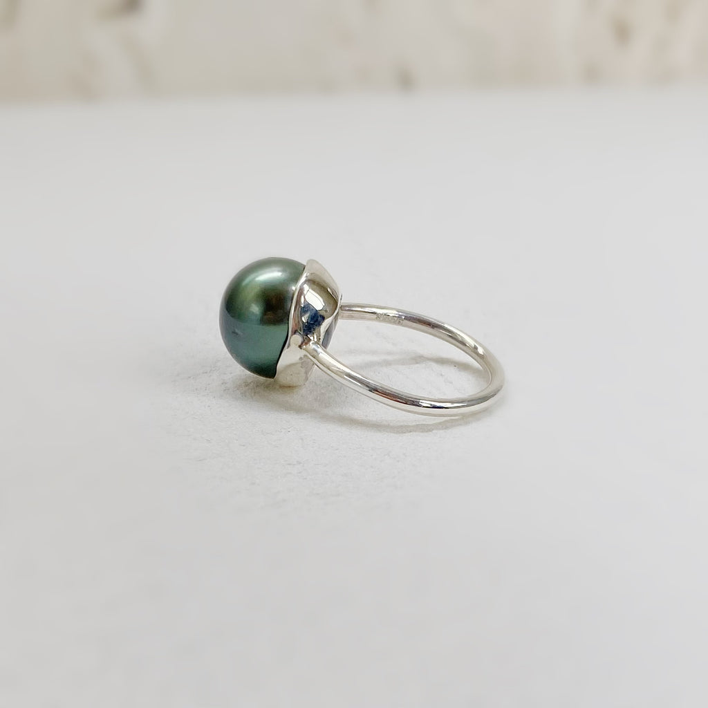 一点もの　tahiti  pearl ring No.22 - hikari pearl.
