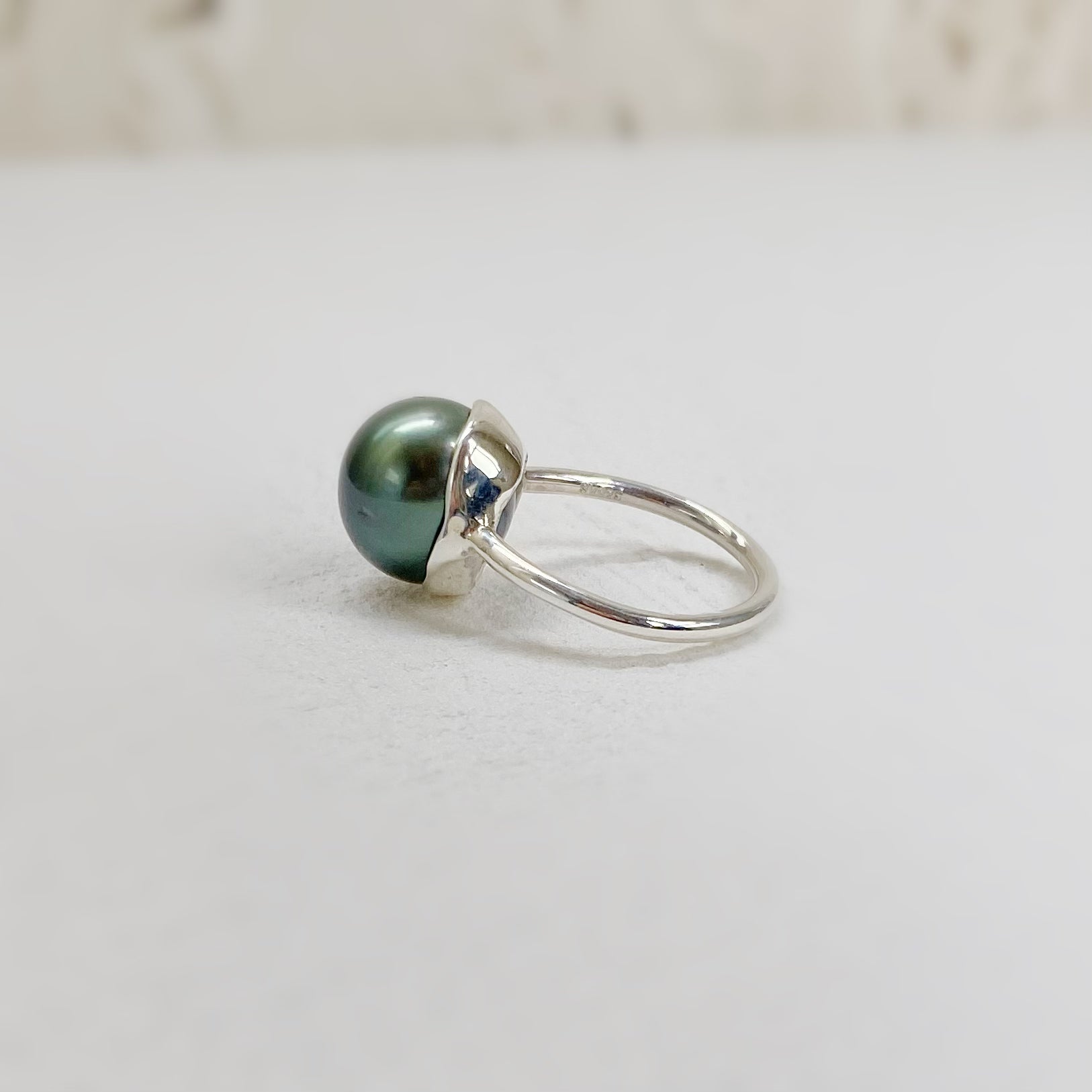 一点もの　tahiti  pearl ring No.22 - hikari pearl.
