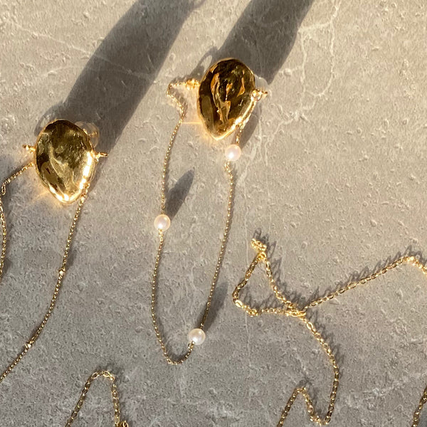 petal petit  station pearl  balançoire ピアス　イヤリング - hikari pearl.