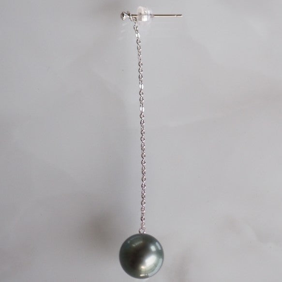 silver Tahiti  Long  ピアス　イヤリング - hikari pearl.