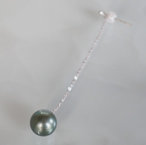 silver Tahiti  Long  ピアス　イヤリング - hikari pearl.