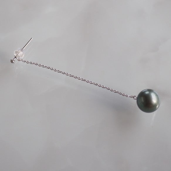 silver Tahiti  Long  ピアス　イヤリング - hikari pearl.