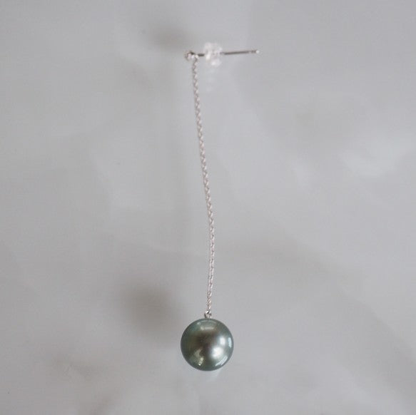 silver Tahiti  Long  ピアス　イヤリング - hikari pearl.